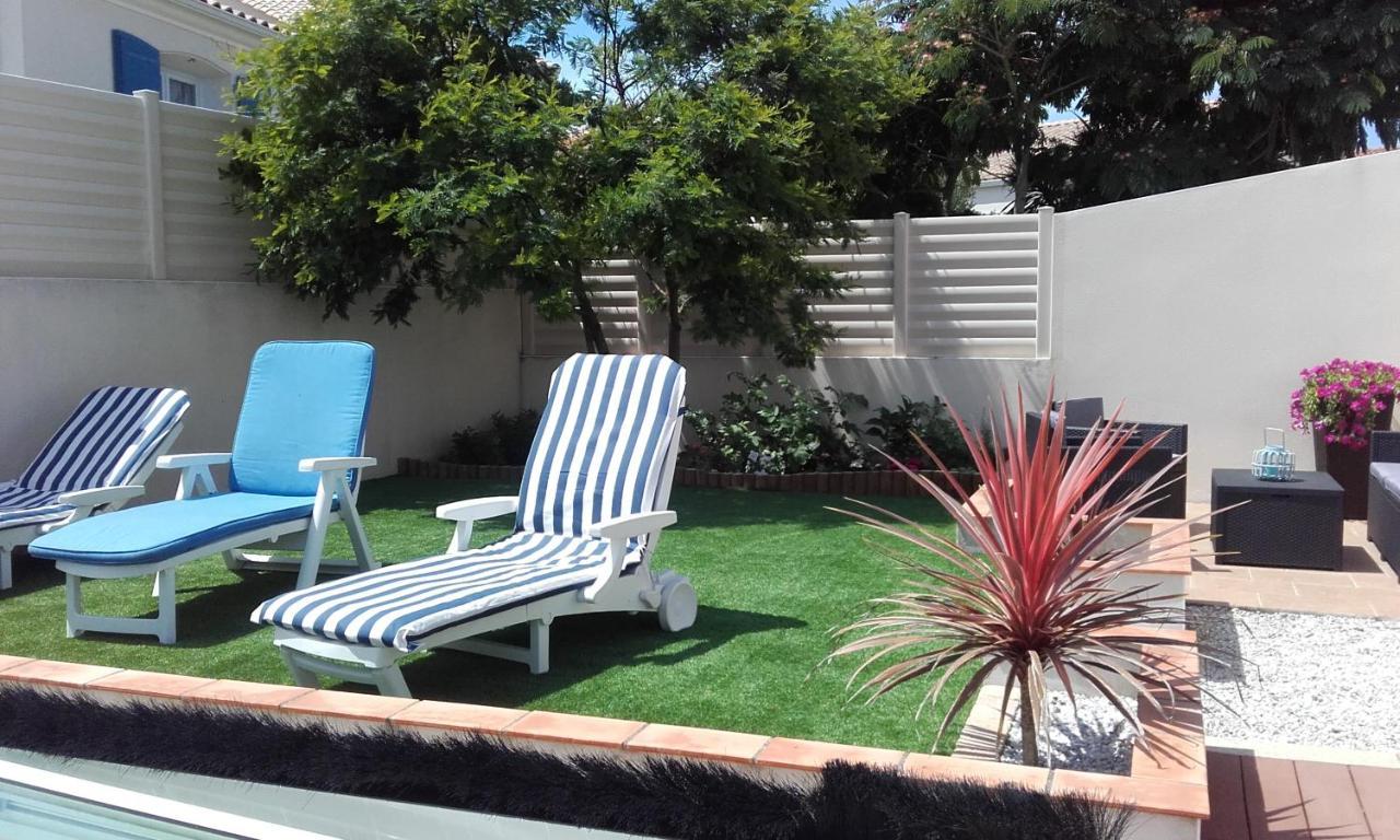 Villa Bord De Mer Spacieuse Piscine Chauffe Privative ブルティニョール・シュル・メール エクステリア 写真